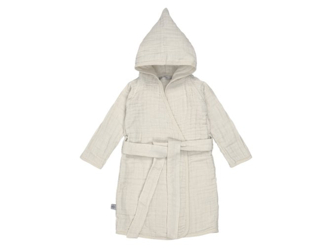 Muslin Bathrobe milky 24-36m.