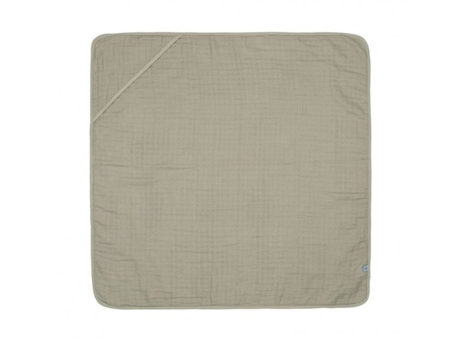 Muslin Hooded Towel olive