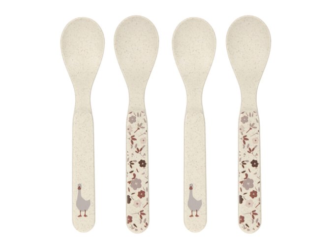 Spoon Set PP/Cellulose Tiny Farmer Sheep/Goose nature