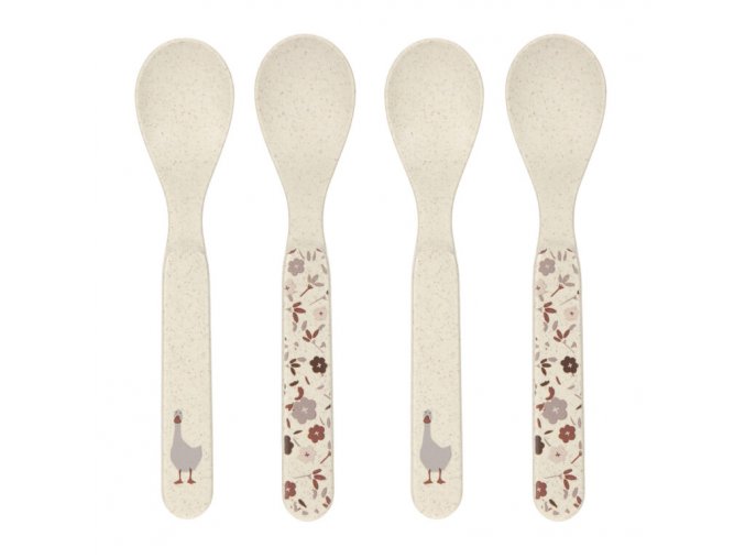 Spoon Set PP/Cellulose Tiny Farmer Sheep/Goose nature