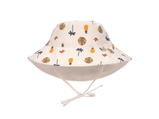 Sun Protection Bucket Hat botanical offwhite 07-18 mo.