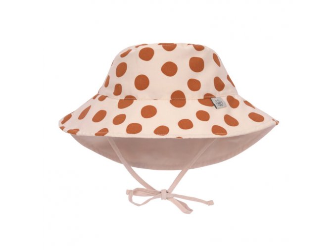 Sun Protection Bucket Hat dots powder pink 19-36 mo.