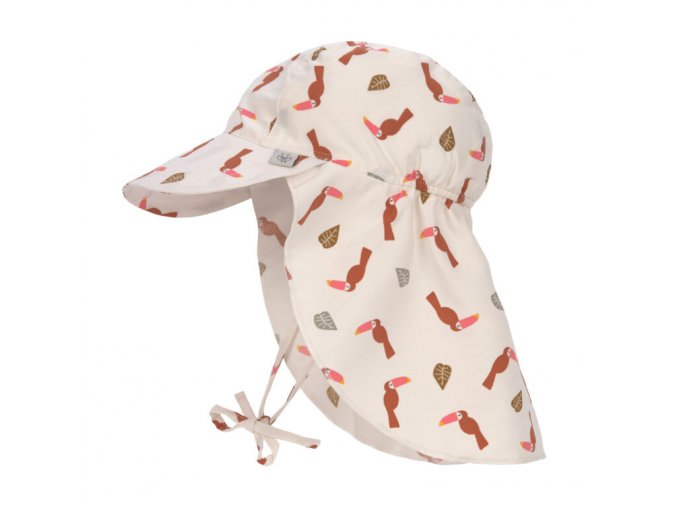 Sun Protection Flap Hat toucan offwhite 19-36 mo.