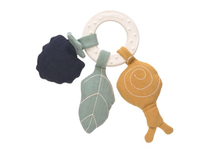 Teether Ring Natural Rubber snail