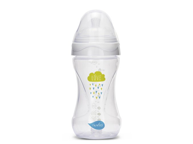 Fľaštička 250ml, Transparent white