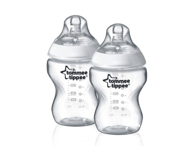 Tommee Tippee Dojčenská fľaša C2N, 2ks, 260ml a 340ml Varianta: 2ks 260ml, 0m+
