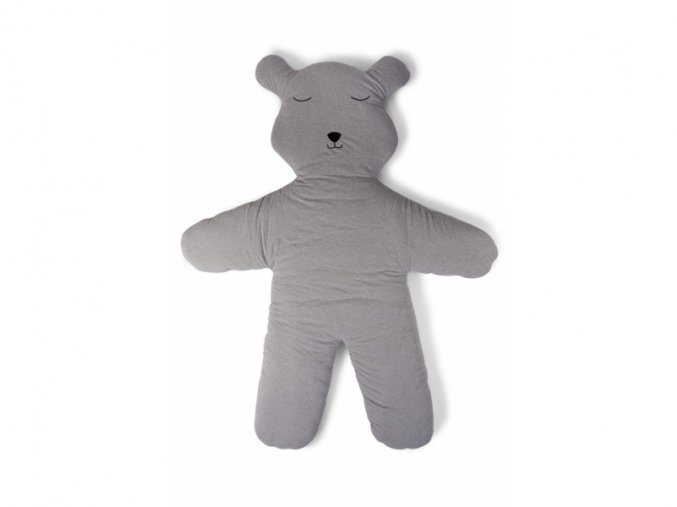 Childhome Hracia deka medveď Teddy Jersey Grey