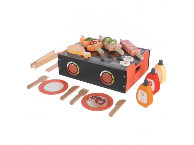 Drevené BBQ gril set