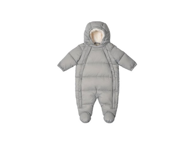 LEOKID Baby Overall Eddy Gray Mist vel. 0 – 3 měsíce (vel. 56)