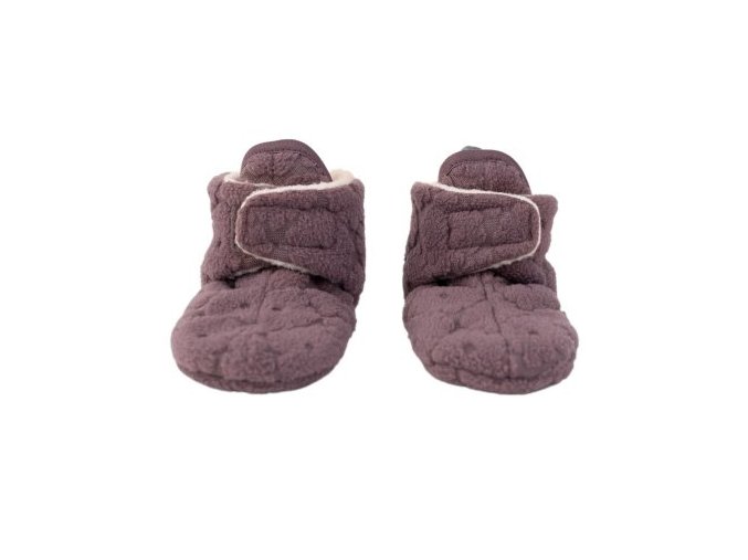 LODGER Slipper Folklore Fleece Mauve 3 - 6 měsíců