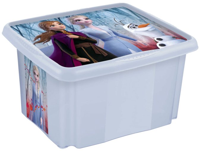 Úložný box s vekem malý "Frozen", Modrá