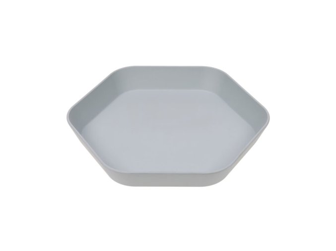 Plate Geo grey-blue