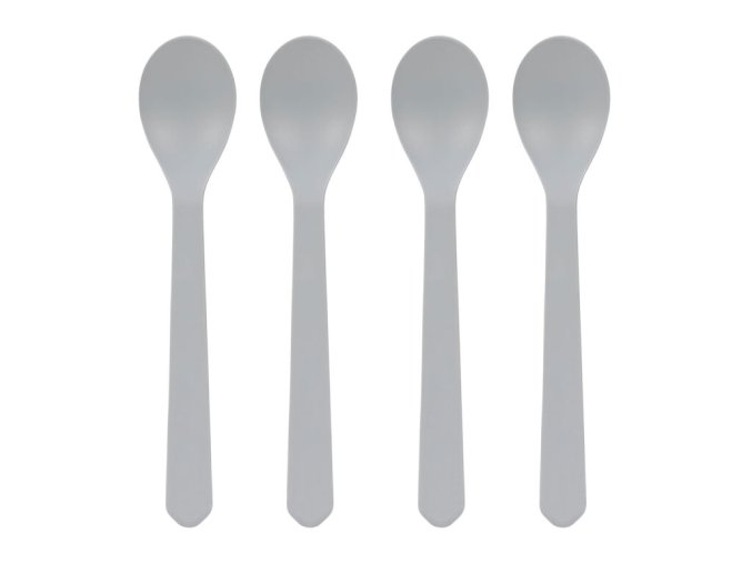 Spoon Set Geo 4pc grey-blue