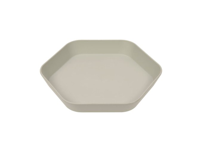Plate Geo warm grey