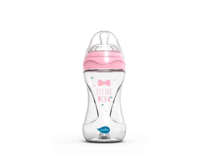 Lahvička 240ml, Glass/Pink GP