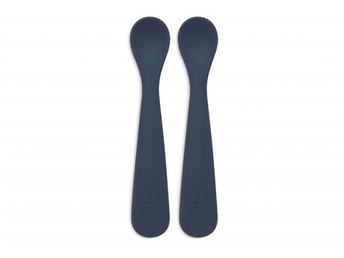 Silikónová lyžička 2ks Jeans Blue