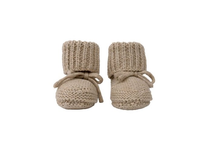 LODGER Slipper Knit Beige 0 - 6 měsíců