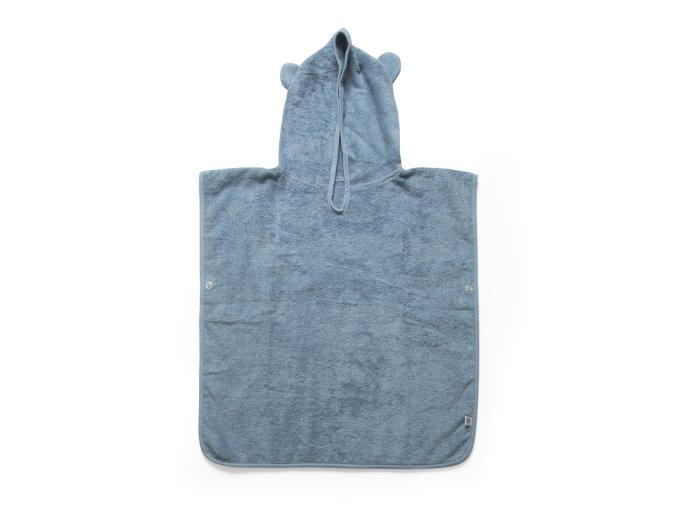 Poncho s kapucí froté, Powder Blue