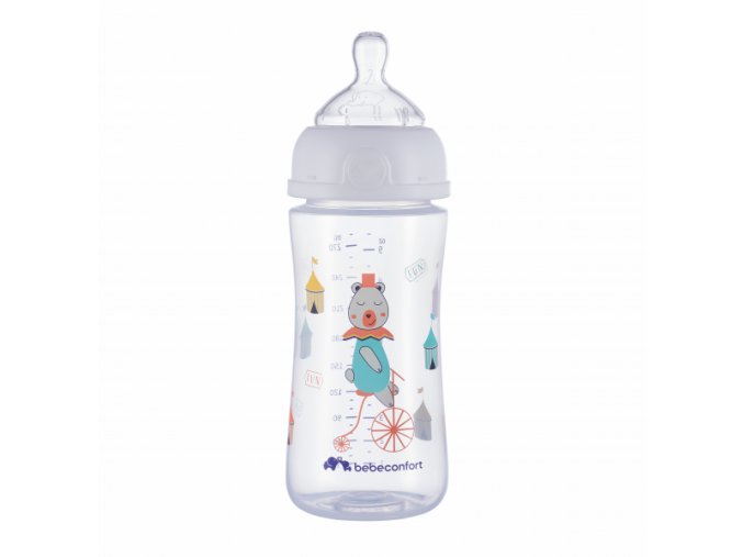 Dojčenská fľaša Emotion 270ml 0-12m White