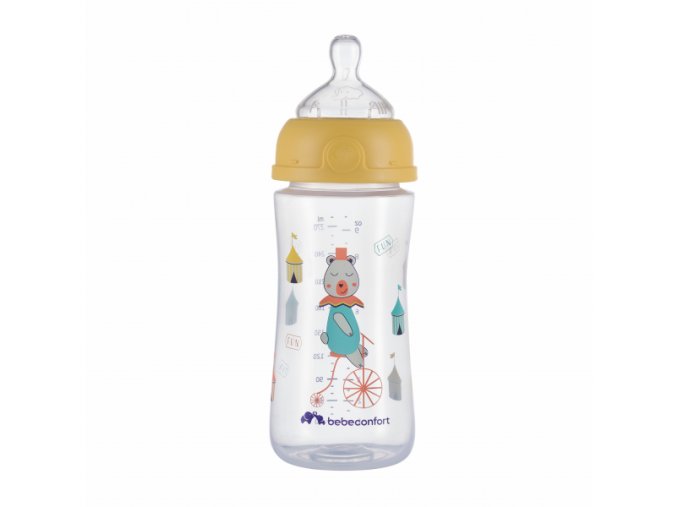 Dojčenská fľaša Emotion 270ml 0-12m Yellow