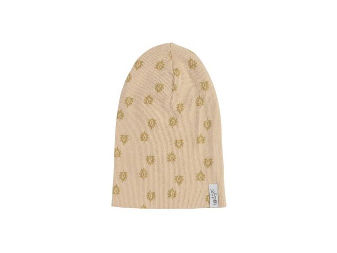 LODGER Beanie Print Rib Linen 1 - 2 roky