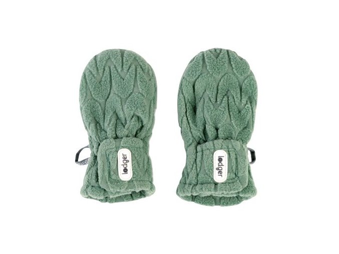 LODGER Mittens Empire Fleece Geen Bay 6 - 12 měsíců