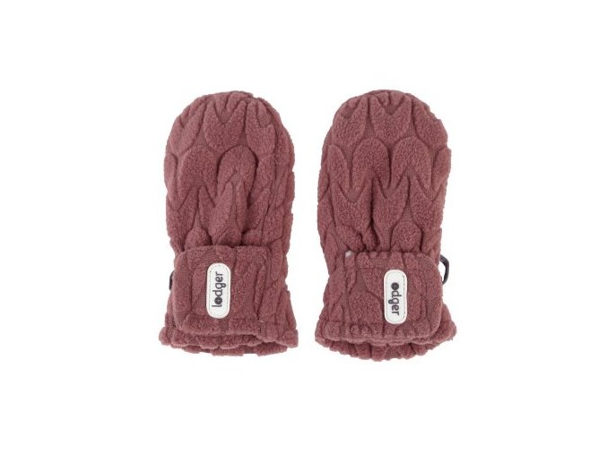 LODGER Mittens Empire Fleece Rosewood 6 - 12 měsíců