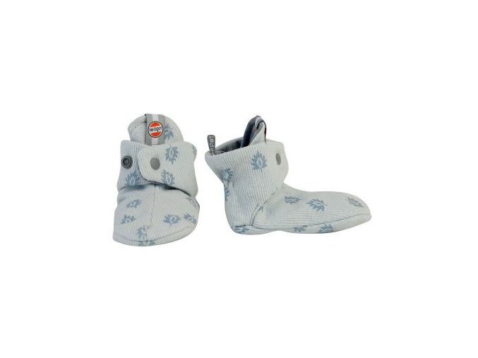 LODGER Slipper Print Rib Ice Flow 3 - 6 měsíců