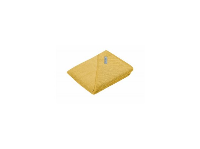 ODENWÄLDER osuška 100x100 s kapucí Mustard