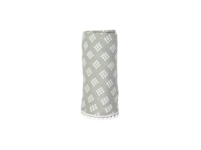 LODGER Swaddler Tribe Muslin Silt Green