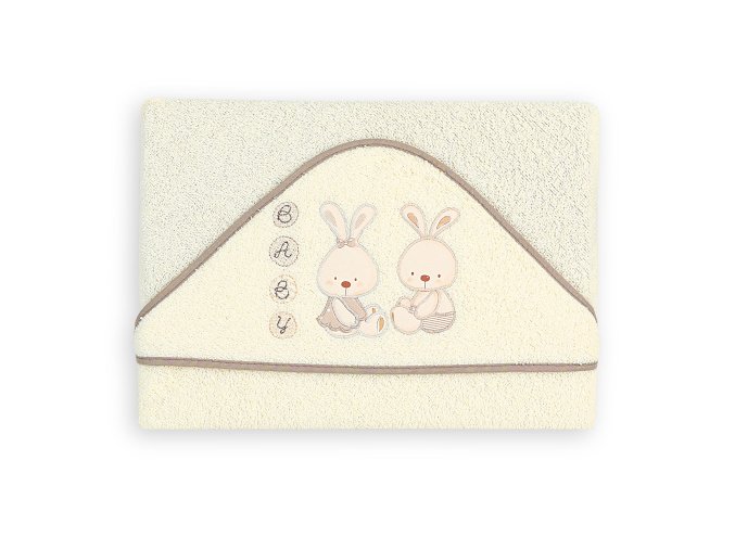 INTERBABY Osuška froté BABY 100x100cm Varianta: krémová