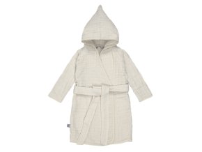 Muslin Bathrobe milky 24-36m.
