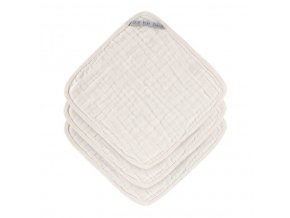 Muslin Washcloth Set 3 pcs milky