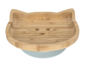 Platter Bamboo Wood Chums Cat