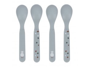 Spoon Set PP/Cellulose Tiny Farmer Sheep/Goose blue