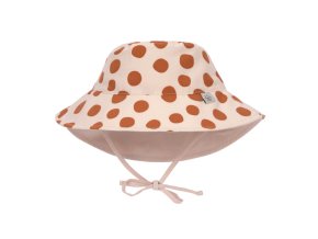 Sun Protection Bucket Hat dots powder pink 07-18 mo.