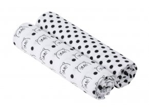 Swaddle blanket 120x120 Little Chums cat