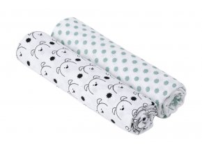 Swaddle blanket 120x120 Little Chums dog