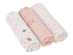 Swaddle Heav. Soft 80x80 Gard. Explo. girls