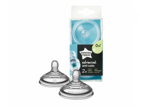 Tommee Tippee Náhradný cumlík C2N ANTI-COLIC 2ks Varianta: Náhradný cumlík C2N ANTI-COLIC Slow Flow 2ks 0m+