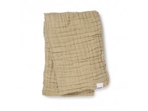 Mušelínová deka Crinkled blanket Elodie Details - Pure Khaki