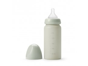 Skleněná kojenecká láhev Elodie Details - Mineral Green
