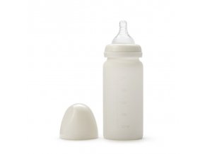 Skleněná kojenecká láhev Elodie Details - Vanilla White