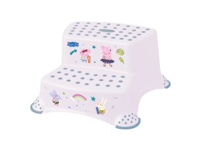 Dvojstupionok k WC/umyvadlu "Peppa", Bílá