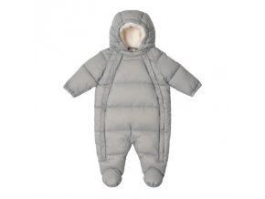 LEOKID Baby Overall Eddy Gray Mist vel. 0 – 3 měsíce (vel. 56)