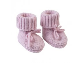 LODGER Slipper Folklore Merino Wool Tan 0 - 6 měsíců