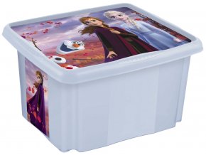Úložný box s vekem velký "Frozen", Modrá