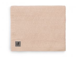 Deka pletená 75x100 cm River Knit Pale Pink