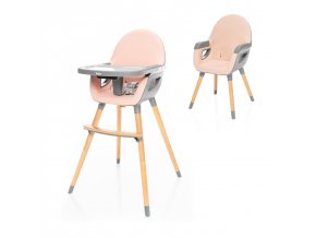 Zopa Drevená stolička DOLCE 2 Varianta: Blush Pink/Grey