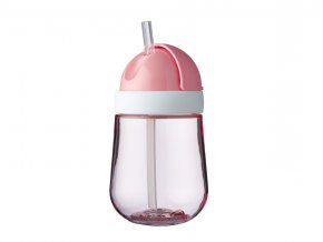 Hrnček so slamkou Mio 300 ml 9m+ Deep Pink